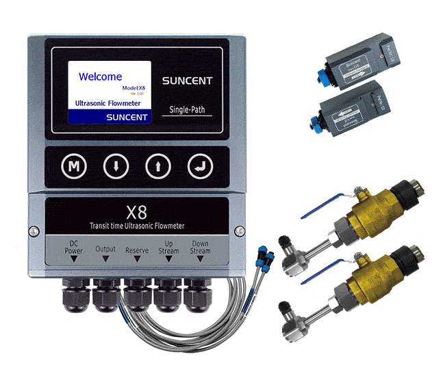 超聲波流量計X8插入式和外夾式傳感器 高精度超聲波流量計X8傳感器